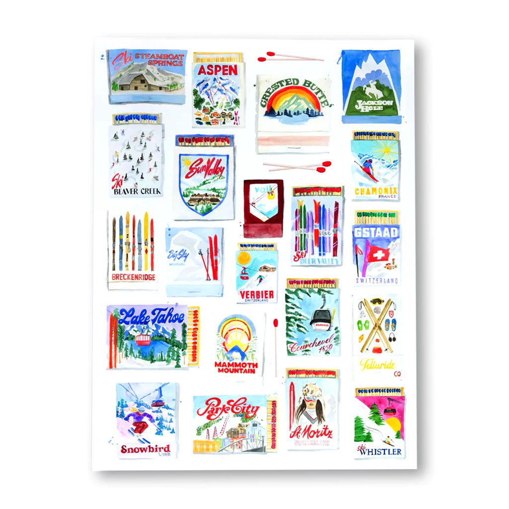 Ski Resort Collection Matchbook - Furbish Studio