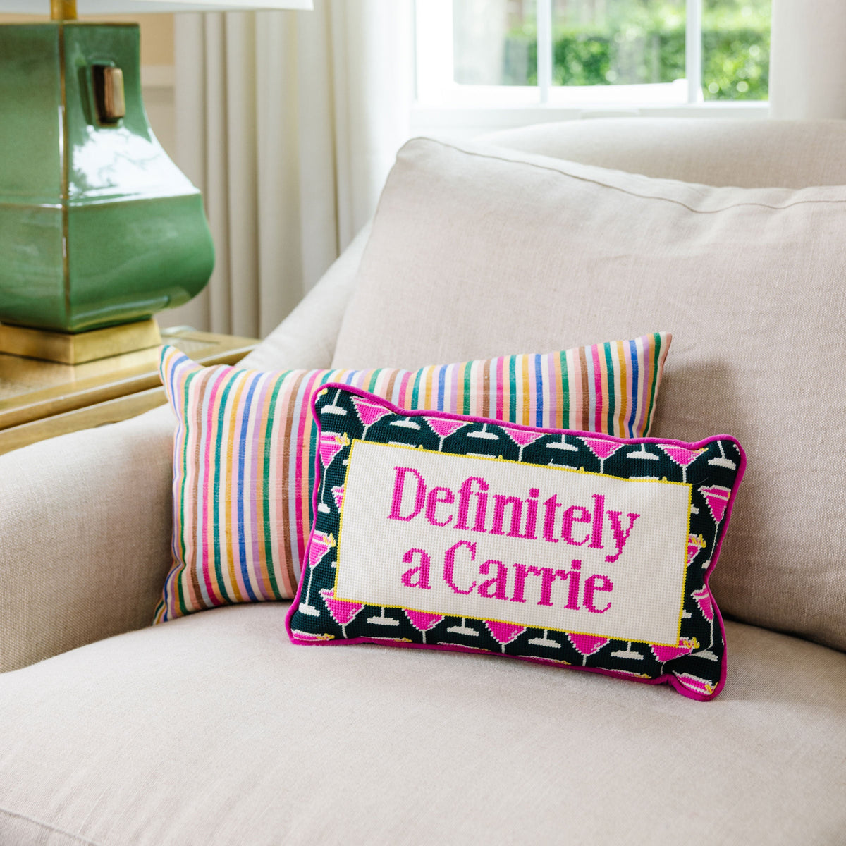 Furbish Studio - Carrie Needlepoint Pillow