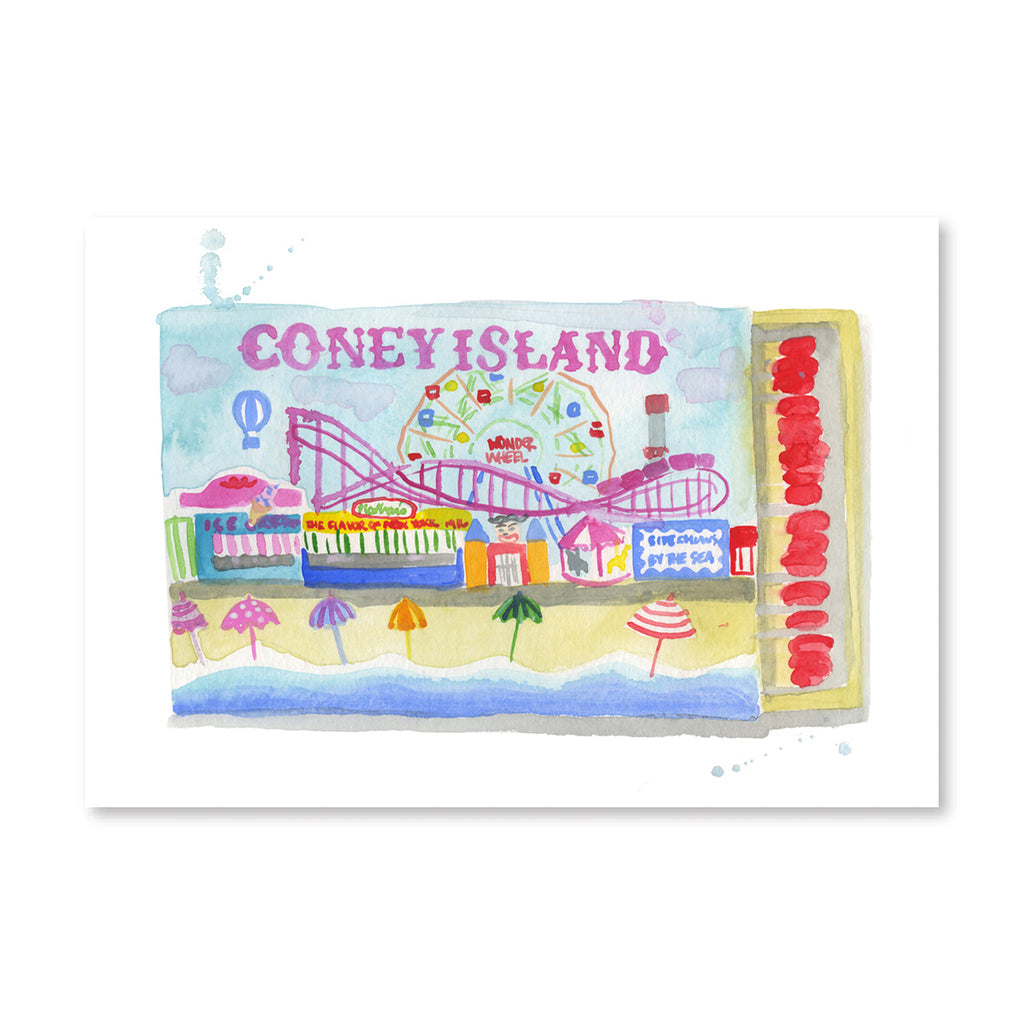 Coney Island Matchbook - Furbish Studio