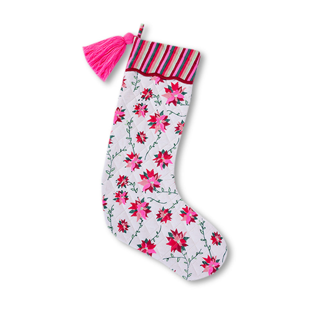 Poinsettia Stocking - Furbish Studio