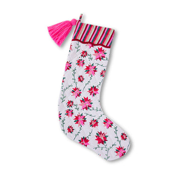 Poinsettia Stocking - Furbish Studio