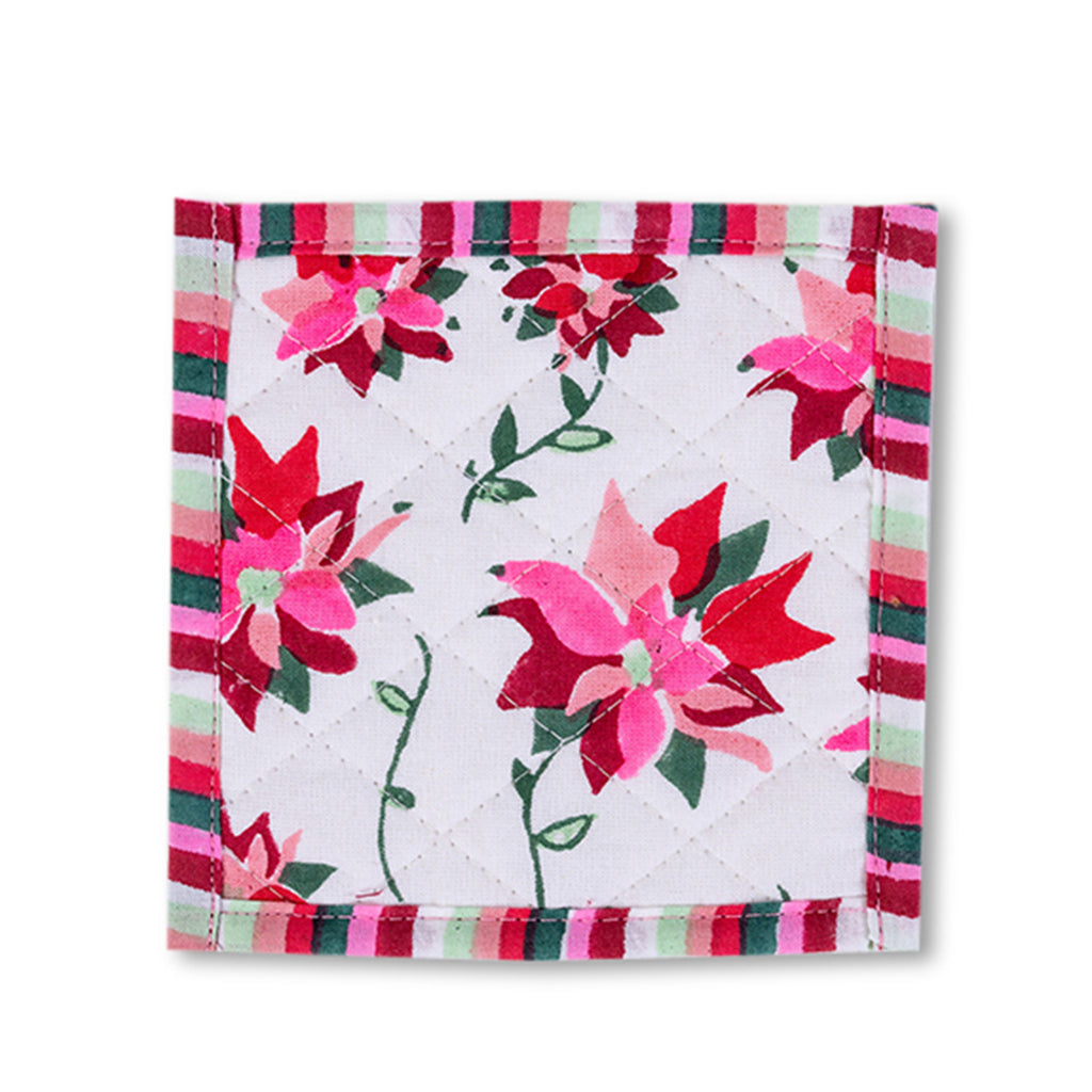 Poinsettia Coasters S/4 - Furbish Studio