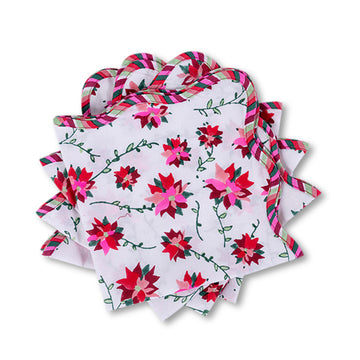 Poinsettia Napkins S/4 - Furbish Studio