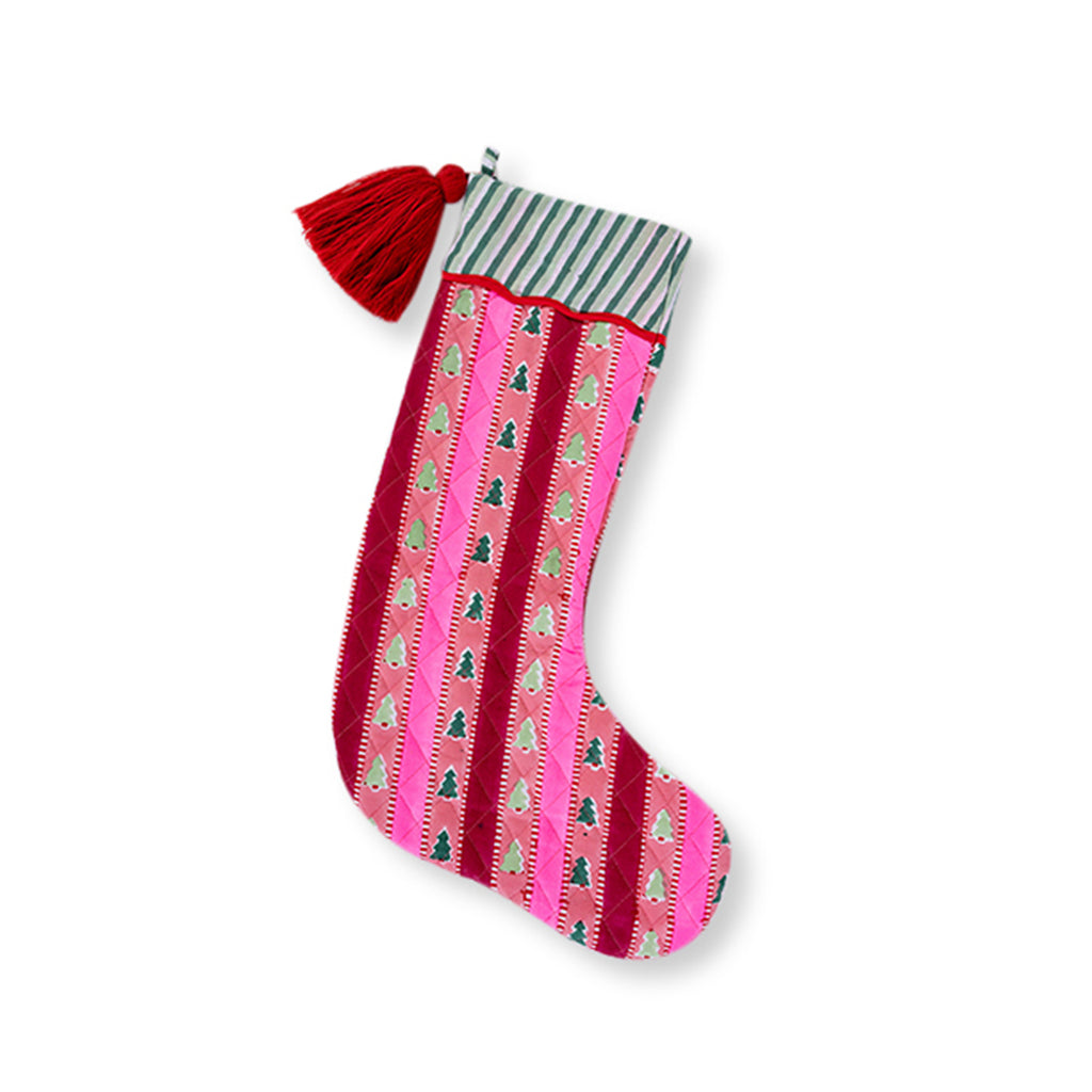 Snowwood Stripe Stocking - Furbish Studio