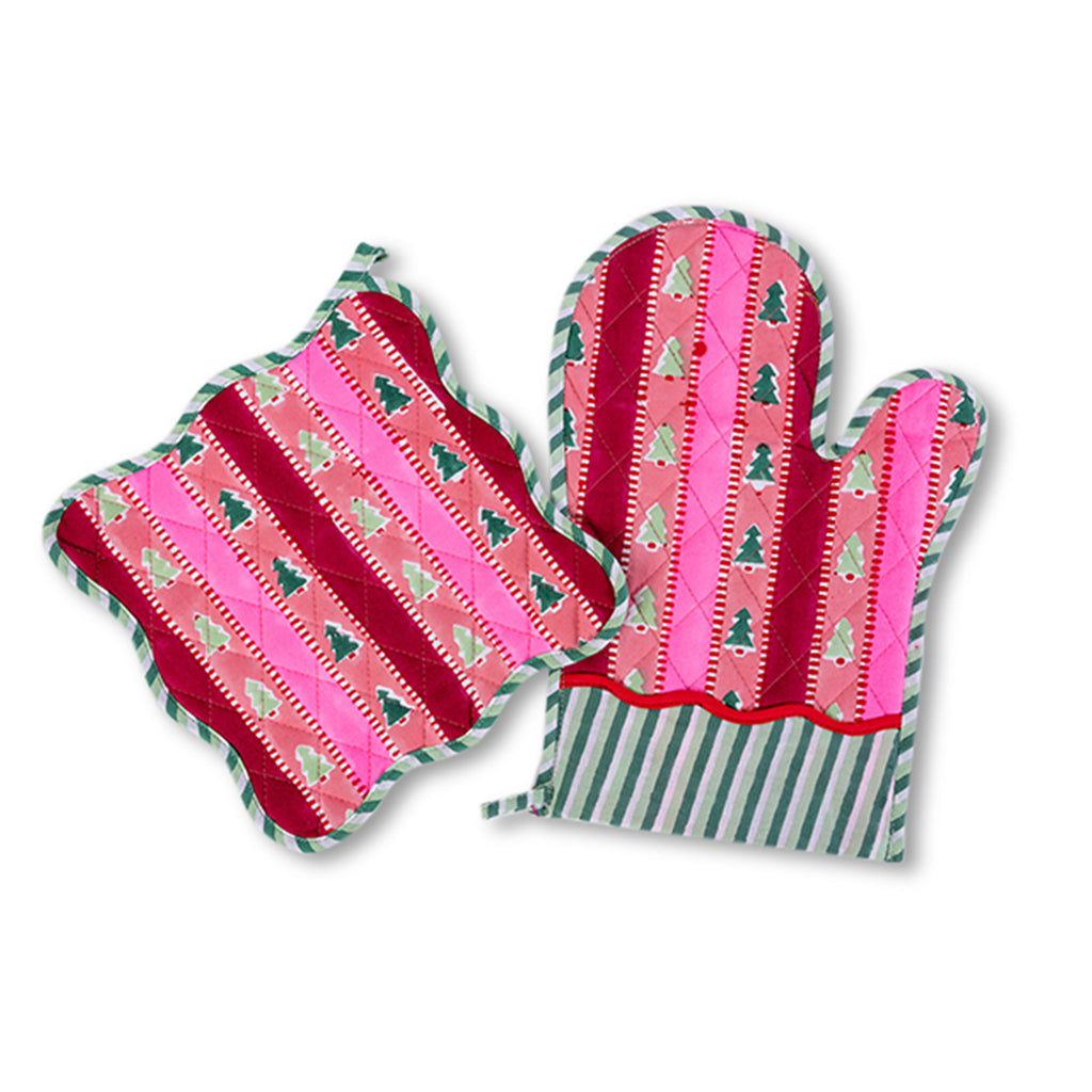 Snowwood Stripe Oven Mitt - Furbish Studio