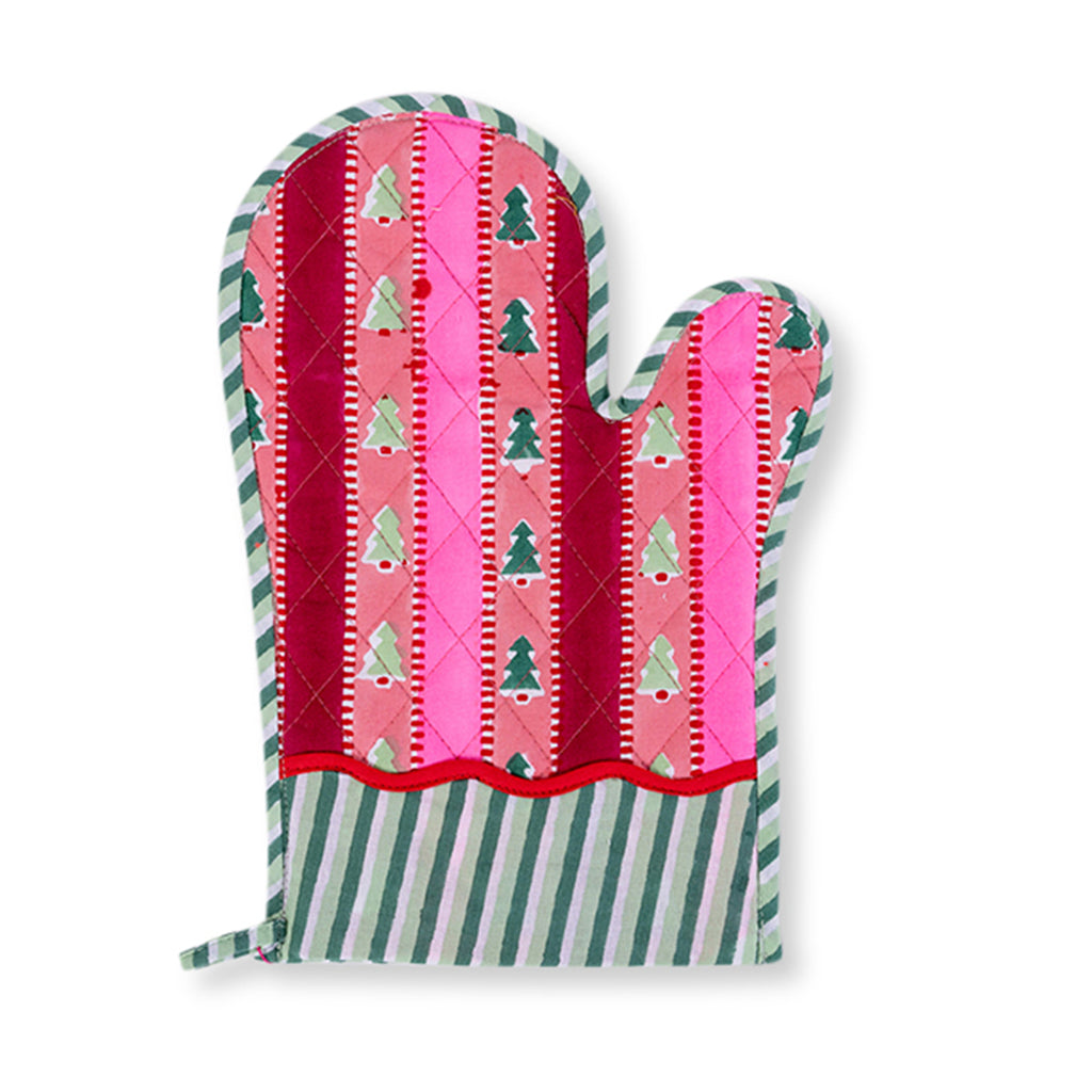 Snowwood Stripe Oven Mitt - Furbish Studio