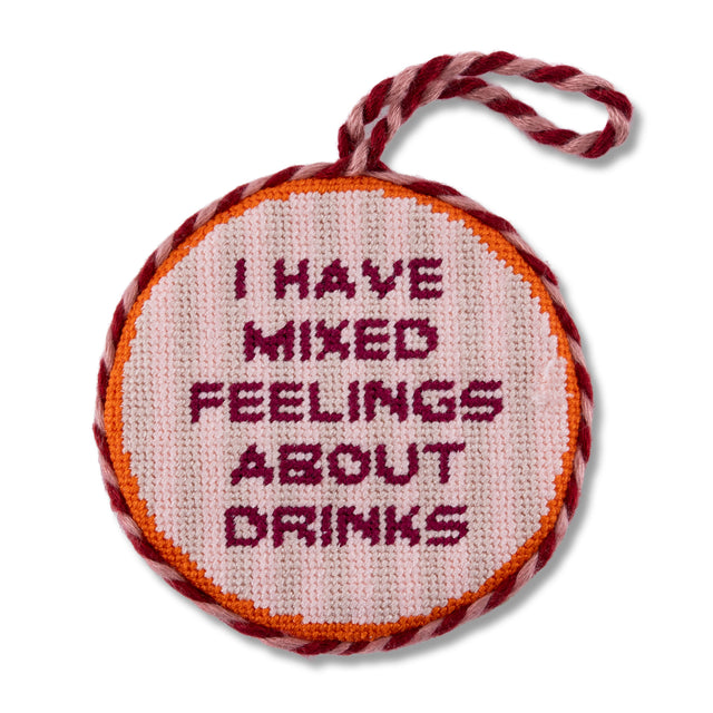 Needlepoint Ornament - Mixed Drinks - Furbish Studio