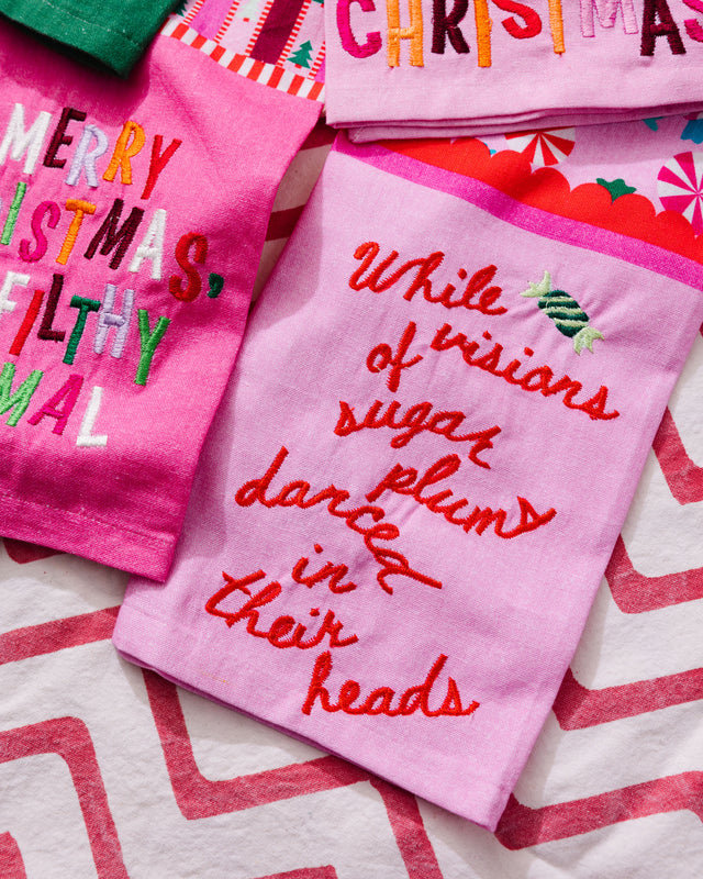 Sugar Plums Dish Towel - Furbish Studio