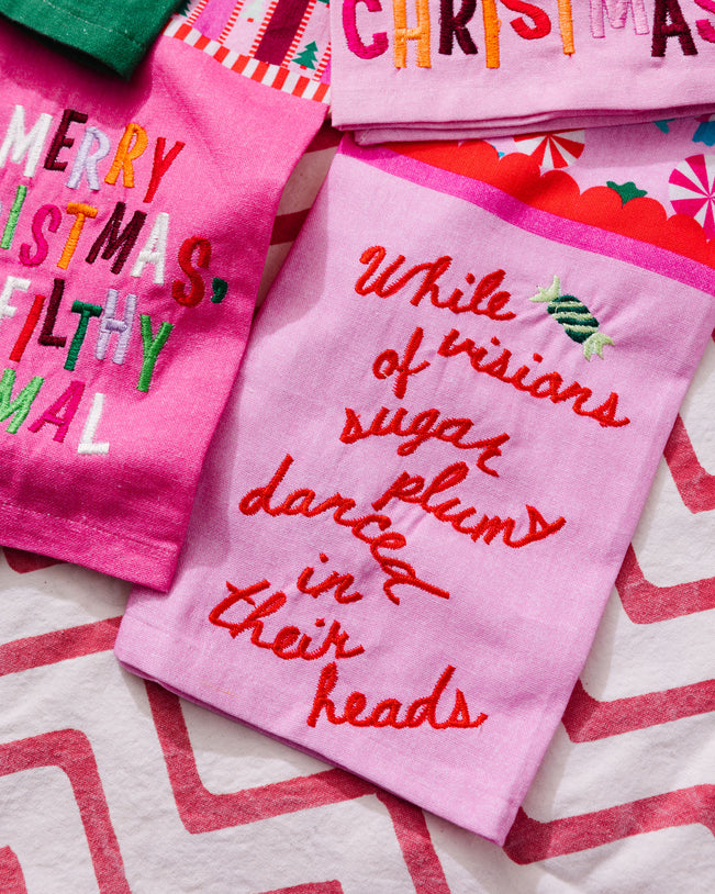 Sugar Plums Dish Towel - Furbish Studio