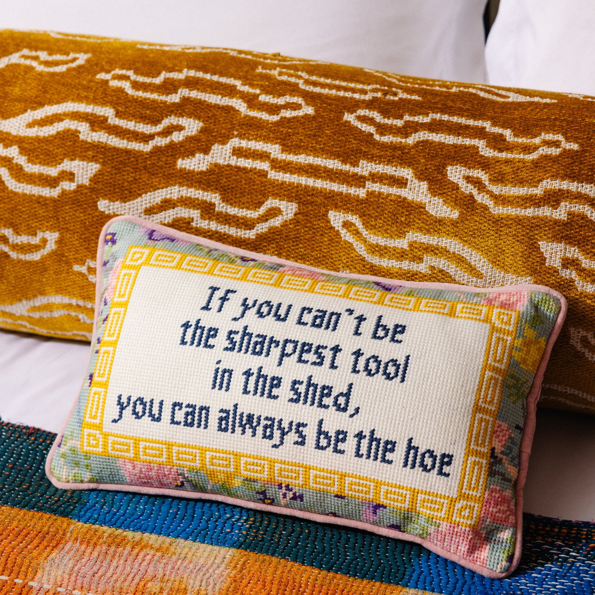 Furbish Studio - Sharpest Tool Needlepoint Pillow