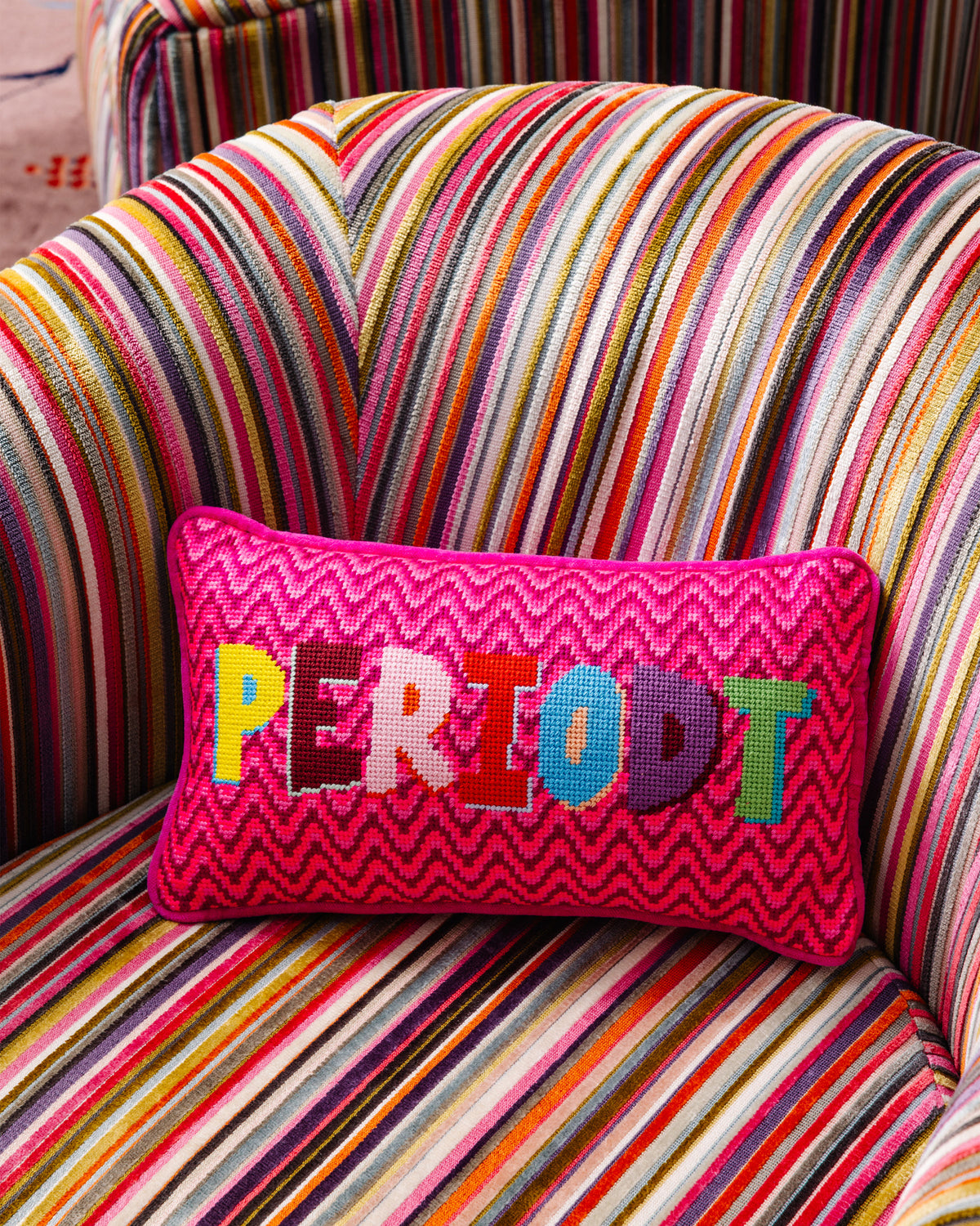 Periodt Needlepoint Pillow - Furbish Studio