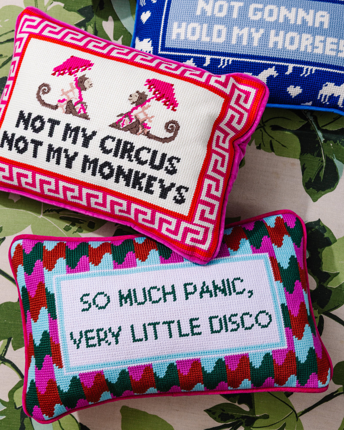 Panic at the Disco Needlepoint Pillow - Furbish Studio