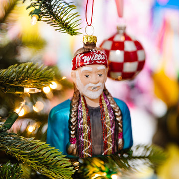 Willie Nelson Ornament - Furbish Studio