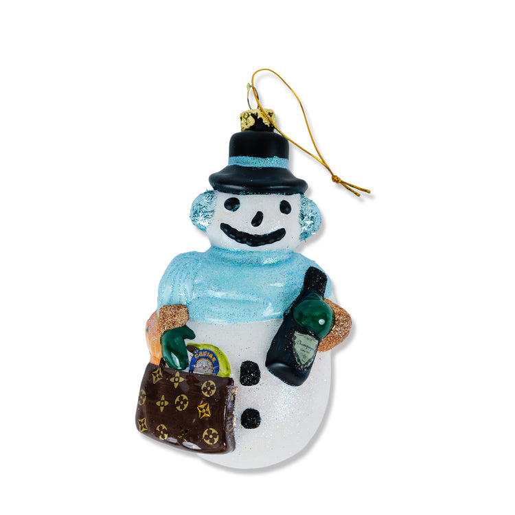 Chic Snowman Ornament - Furbish Studio