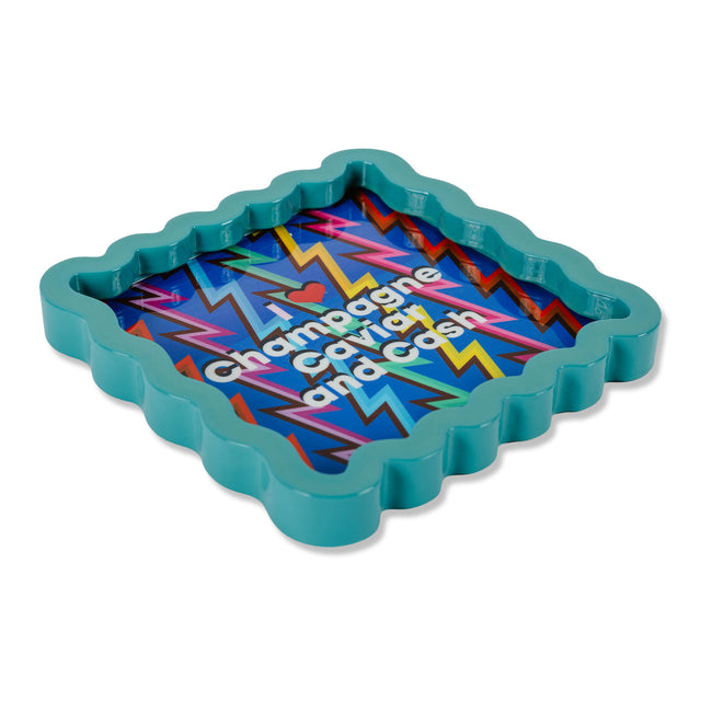 Champagne Caviar Lacquer Tray - Furbish Studio