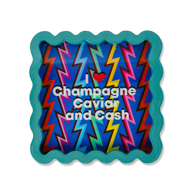 Champagne Caviar Lacquer Tray - Furbish Studio