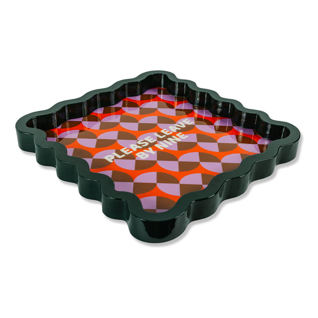 Leave by Nine Lacquer Tray - Furbish Studio