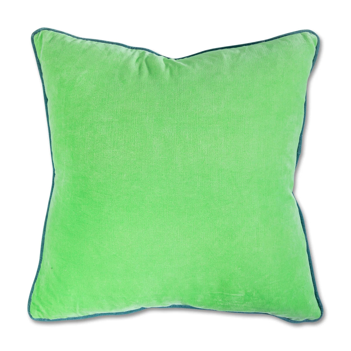 Lime green velvet pillow online