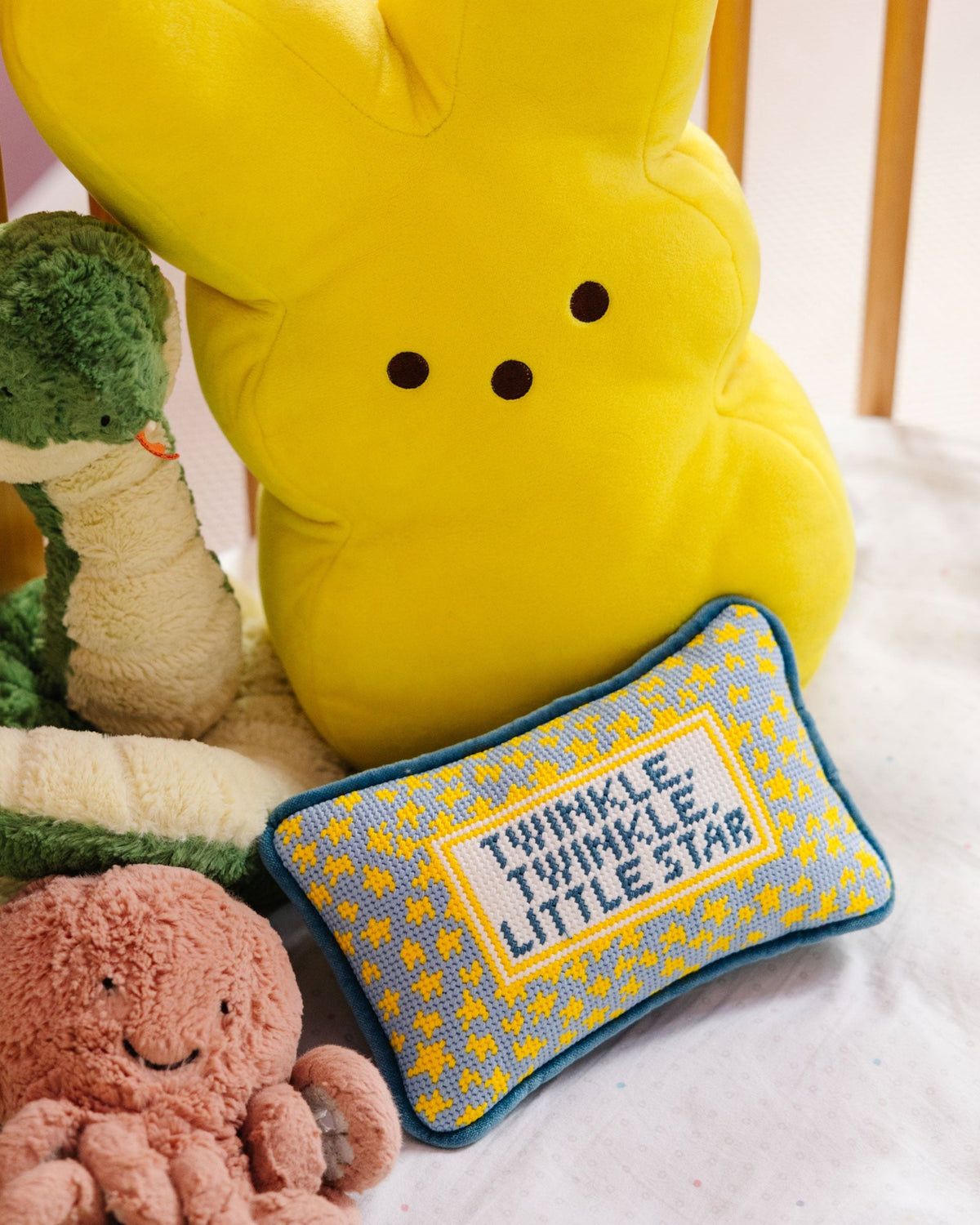Twinkle Twinkle Mini Needlepoint Pillow - Furbish Studio