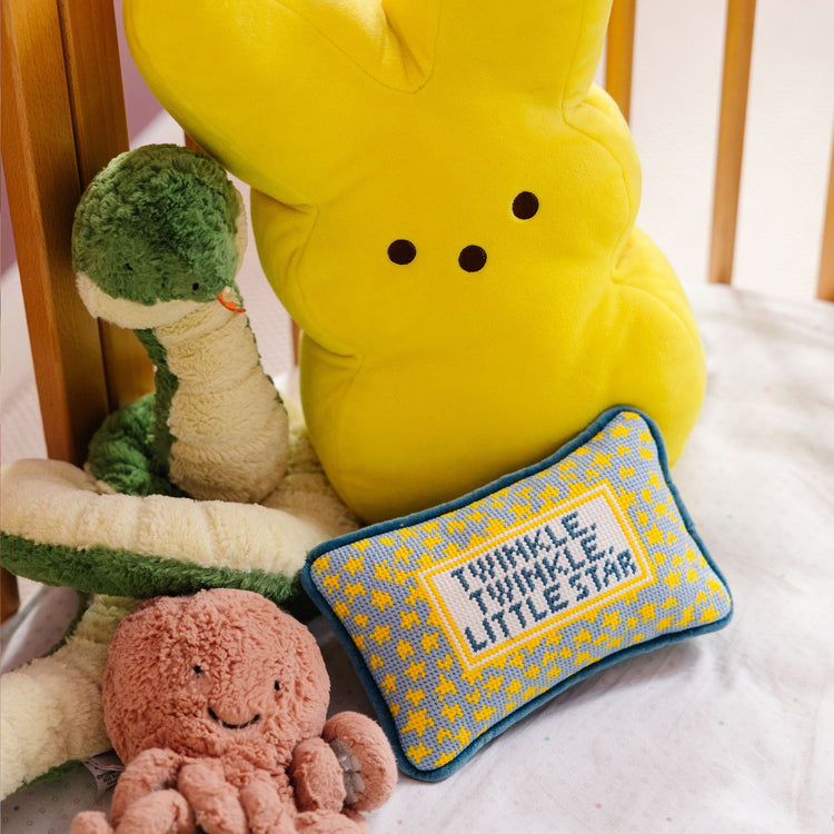 Twinkle Twinkle Mini Needlepoint Pillow - Furbish Studio
