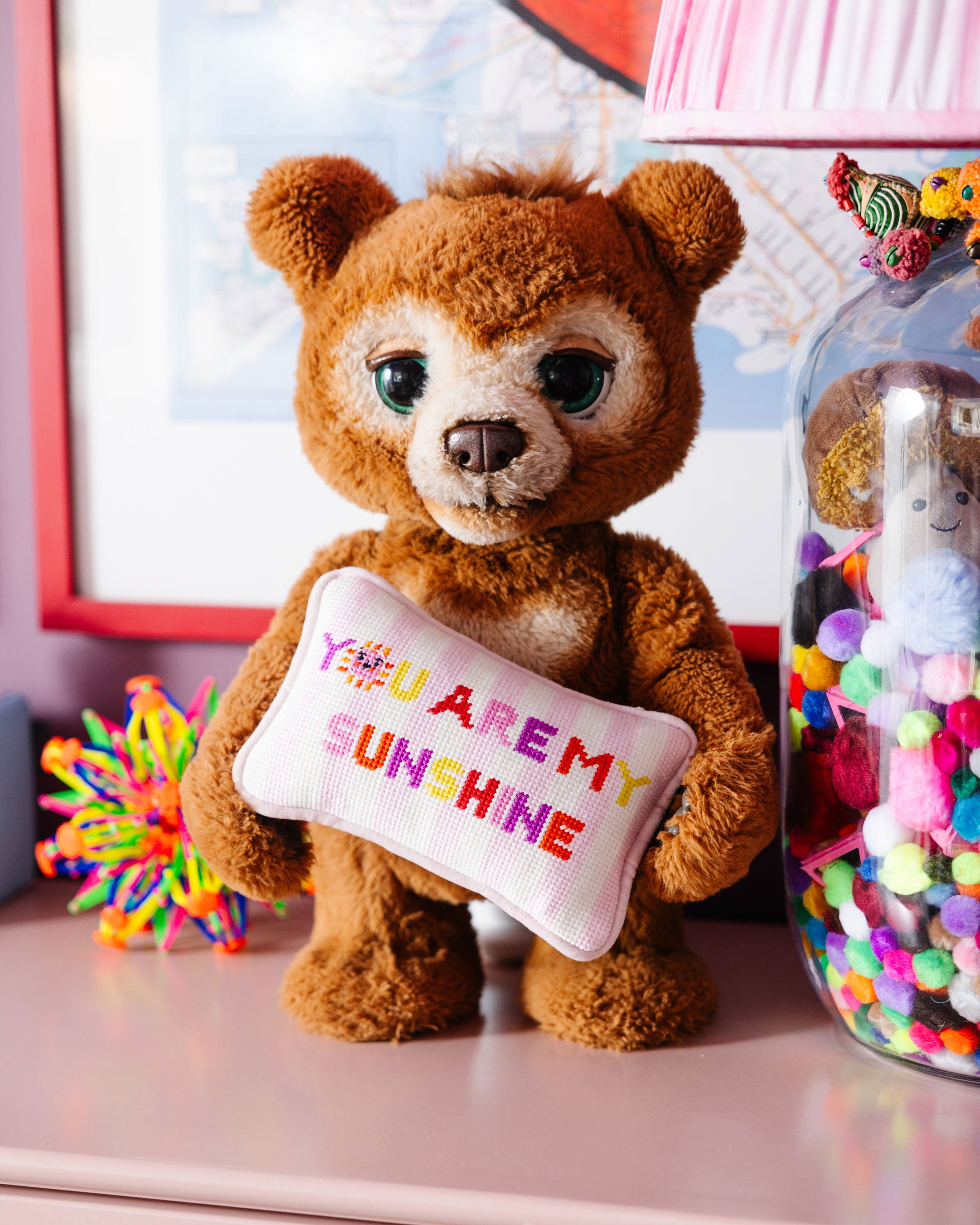 Furbish Studio - You Are My Sunshine Mini Needlepoint Pillow