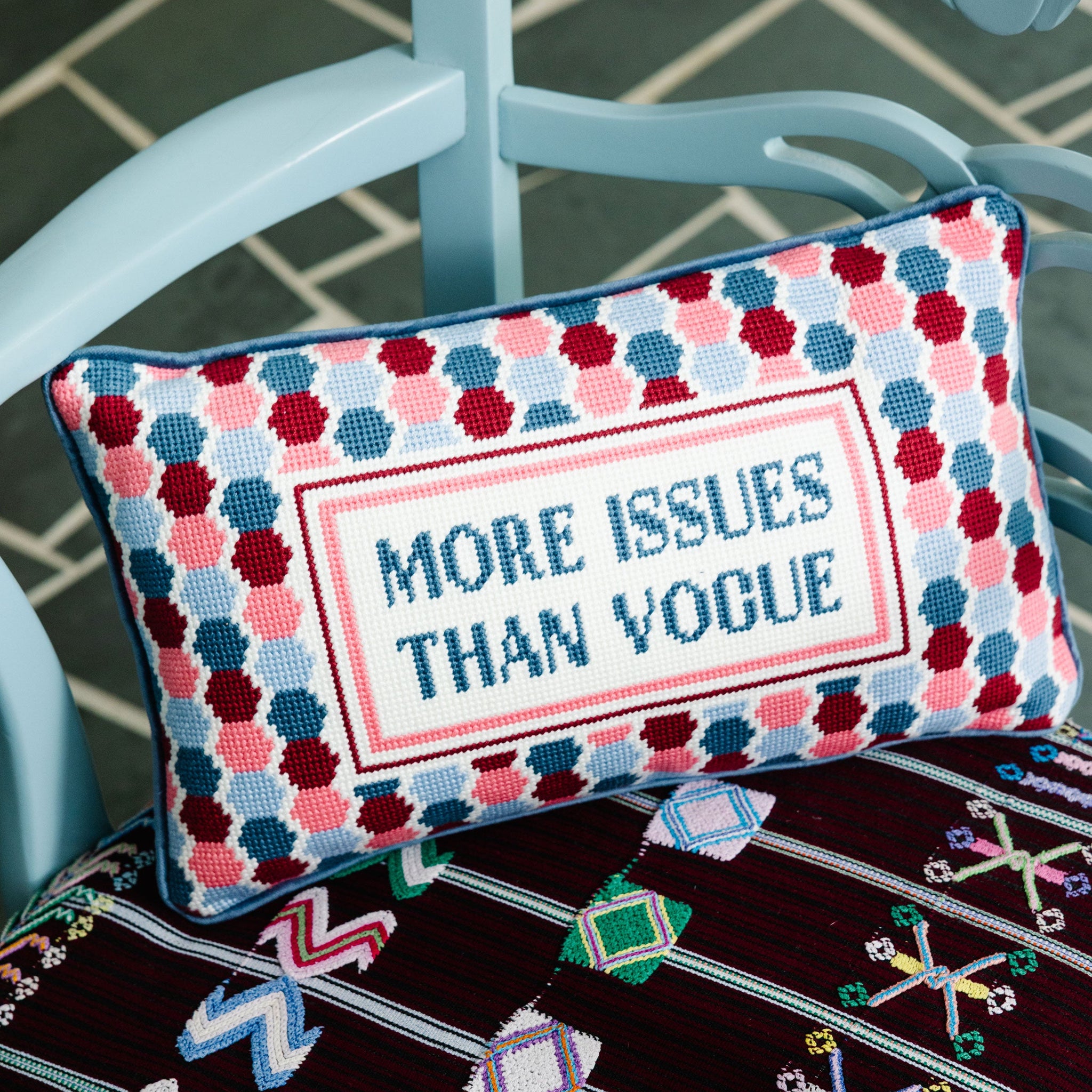 CREATIVEDRUGSTORExVERDY PillowBlue クッション Mainstays 21