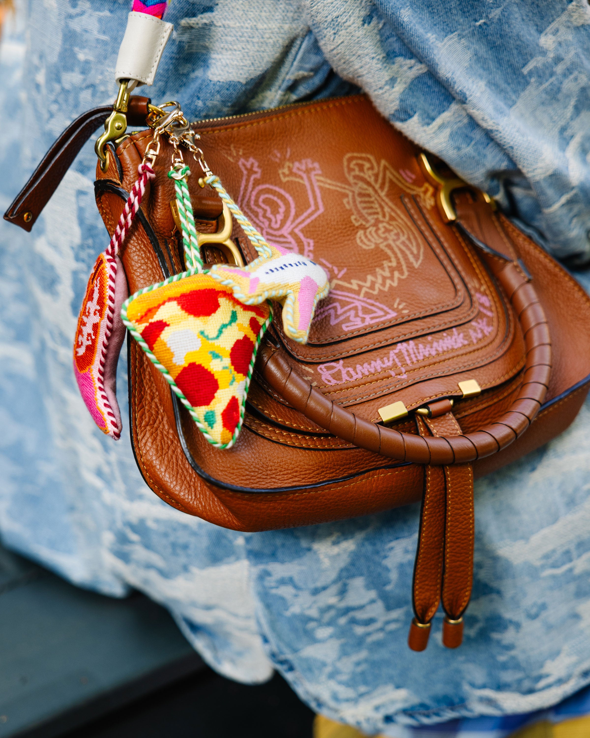 Pizza Slice Bag Charm - Furbish Studio