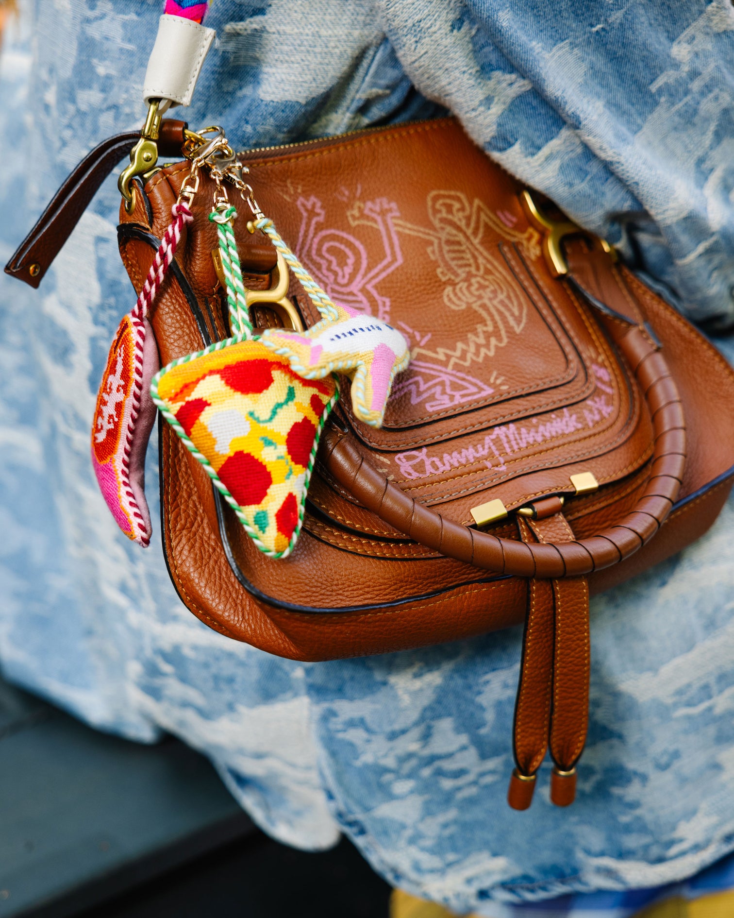Pizza Slice Bag Charm - Furbish Studio