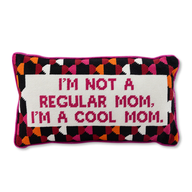 Cool Mom Needlepoint Pillow - Furbish Studio