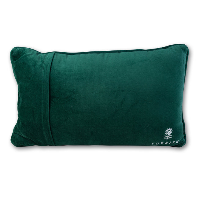 Caviar and Cash Needlepoint Pillow - Furbish Studio