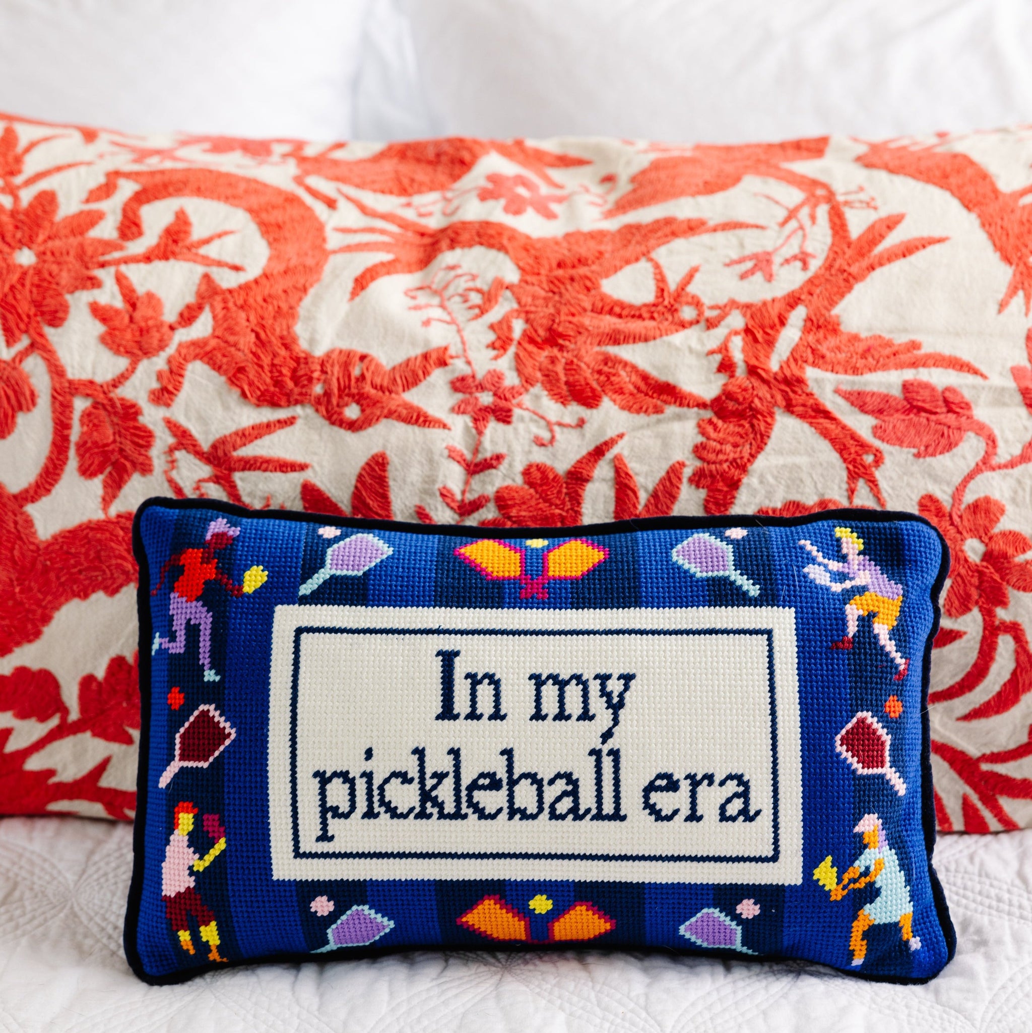 pippi　た0120超美品✨️yoshie inaba 　テーラード絹 Furbish Studio - Pickleball Era Needlepoint Pillow