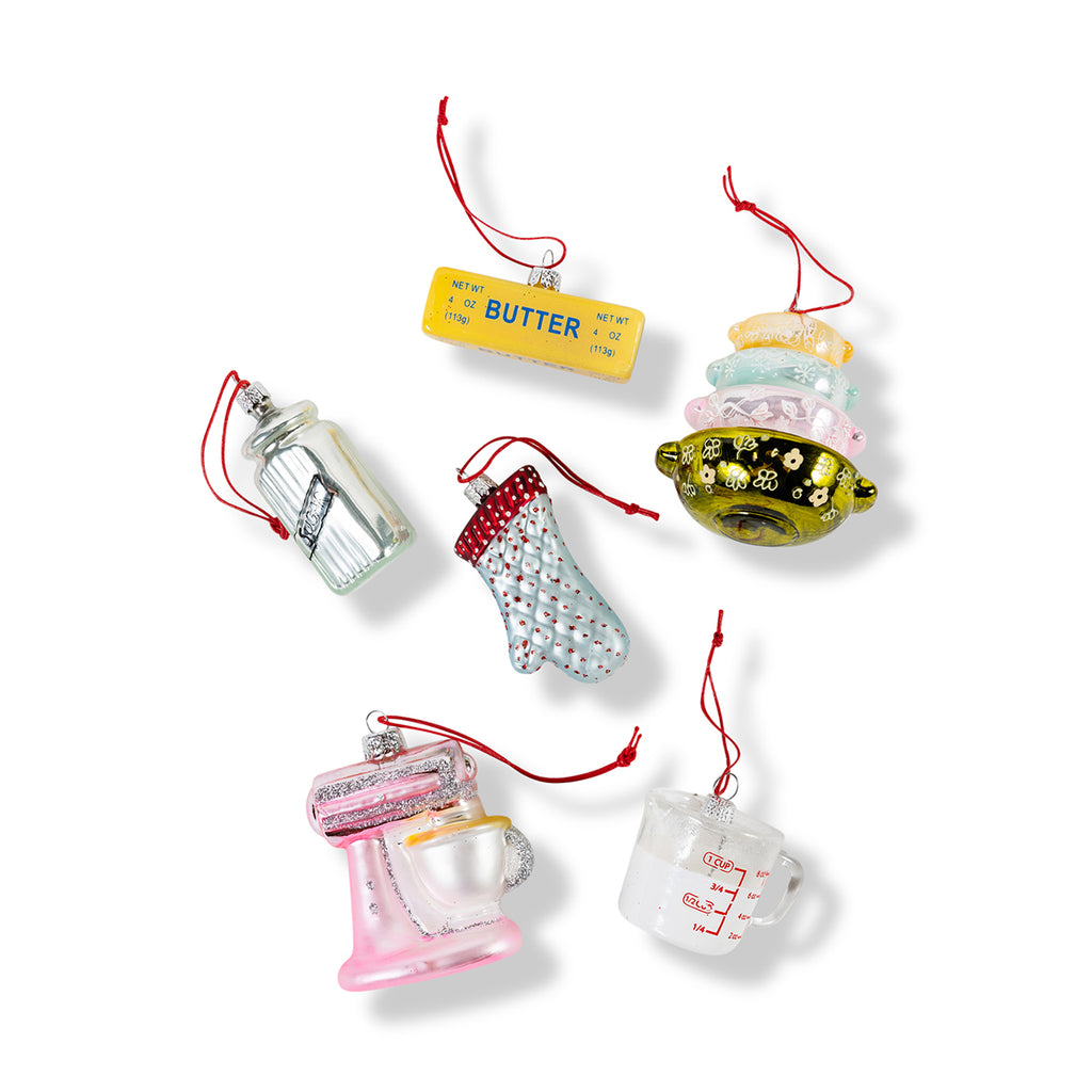 Baking Essentials Ornaments S/6 - Furbish Studio