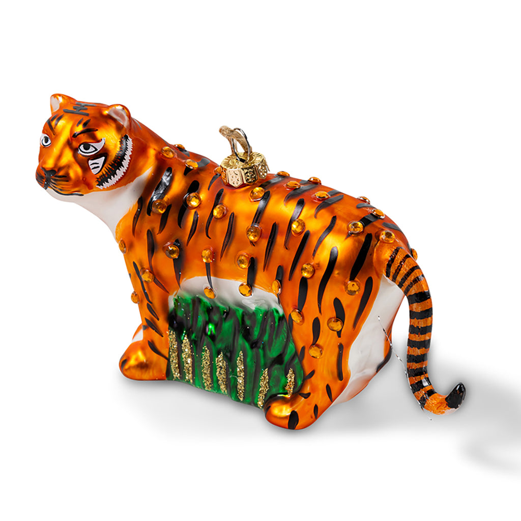 Jeweled Tiger Ornament - Furbish Studio