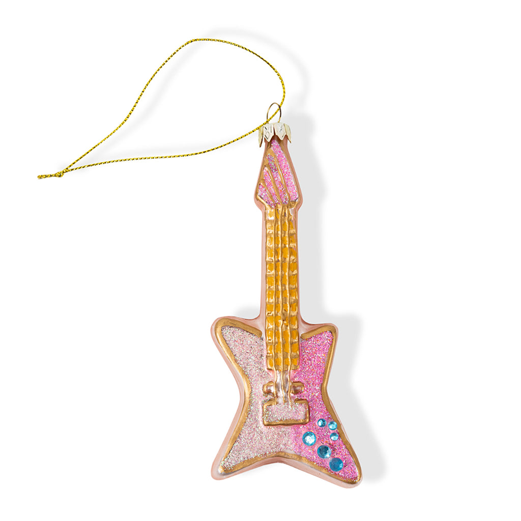 Pink Guitar Ornament - Furbish Studio