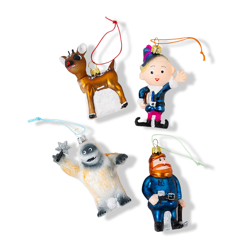 Rudolph's Gang Ornaments S/4 - Furbish Studio