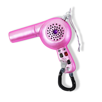 Pink Blow Dryer Ornament - Furbish Studio