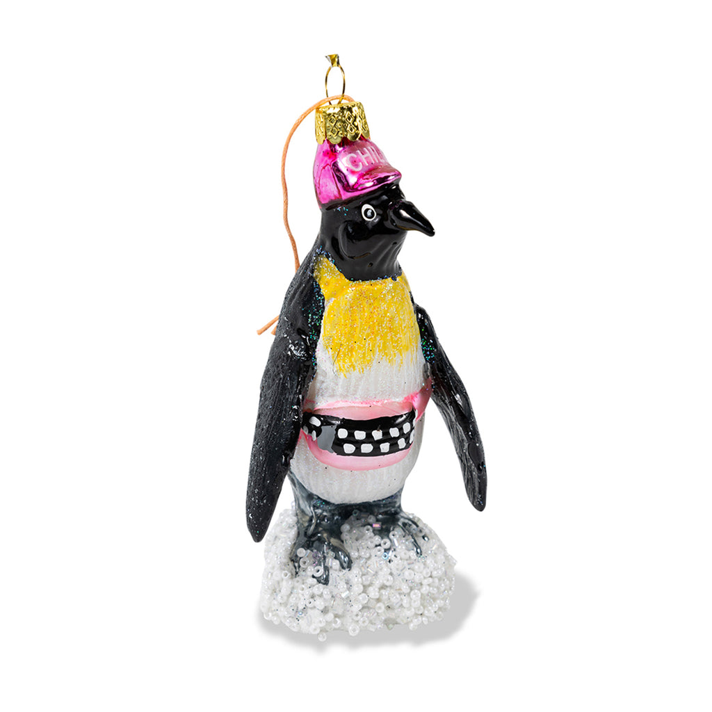 Fanny Pack Penguin Ornament - Furbish Studio