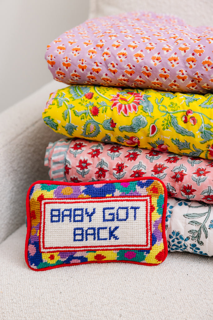 Baby Got Back Mini Needlepoint Pillow - Furbish Studio