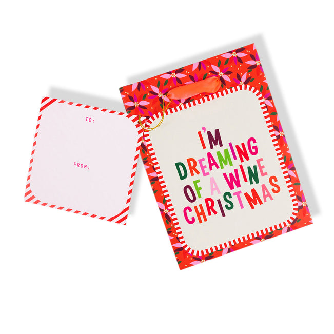 Gift Bag - Wine Christmas - Furbish Studio