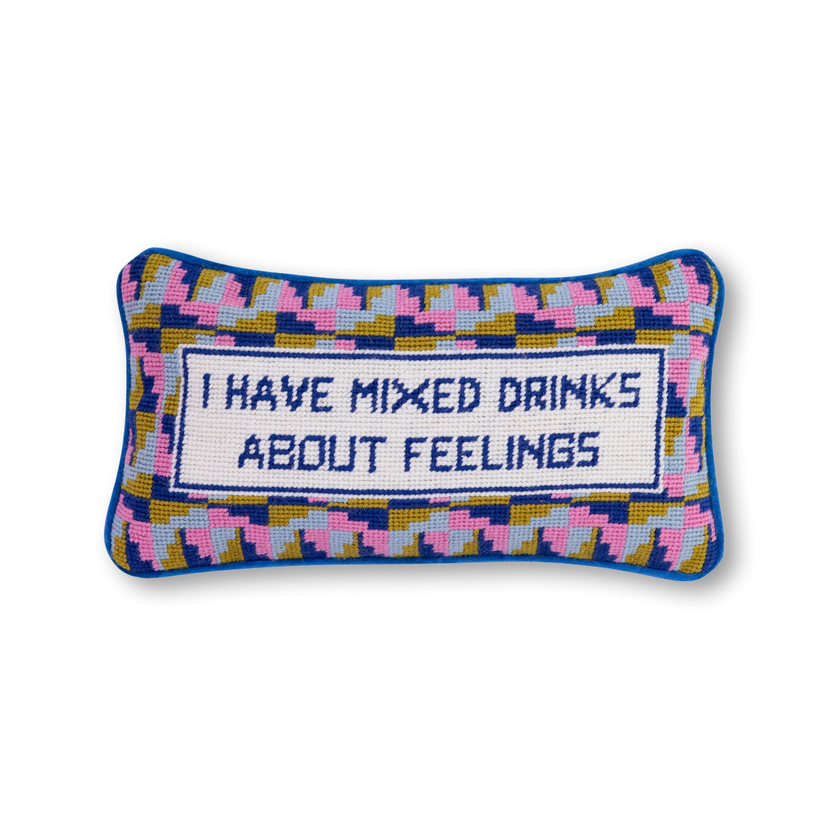 Furbish Studio - Mixed Drinks Needlepoint Pillow