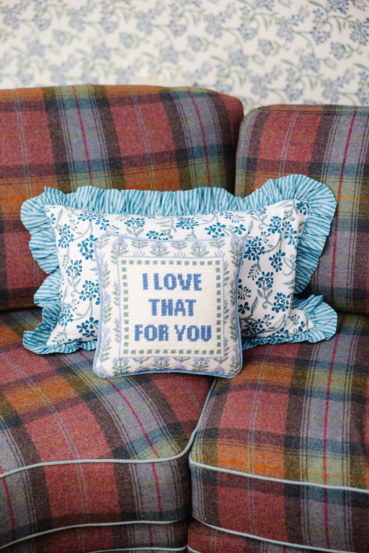 Love That for You Needlepoint Pillow - Furbish Studio