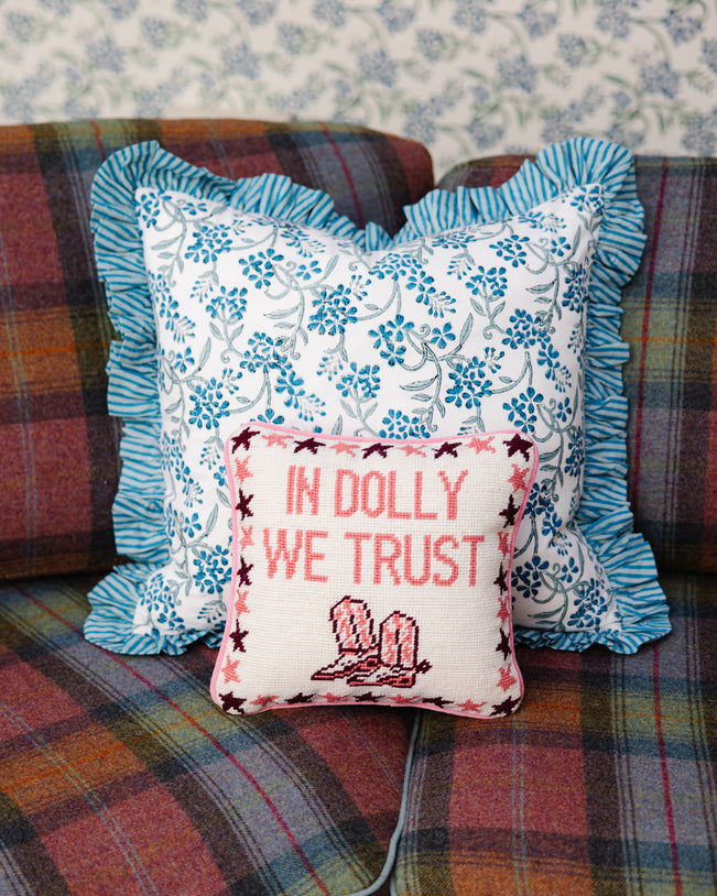 Trust Dolly Needlepoint Pillow - Furbish Studio