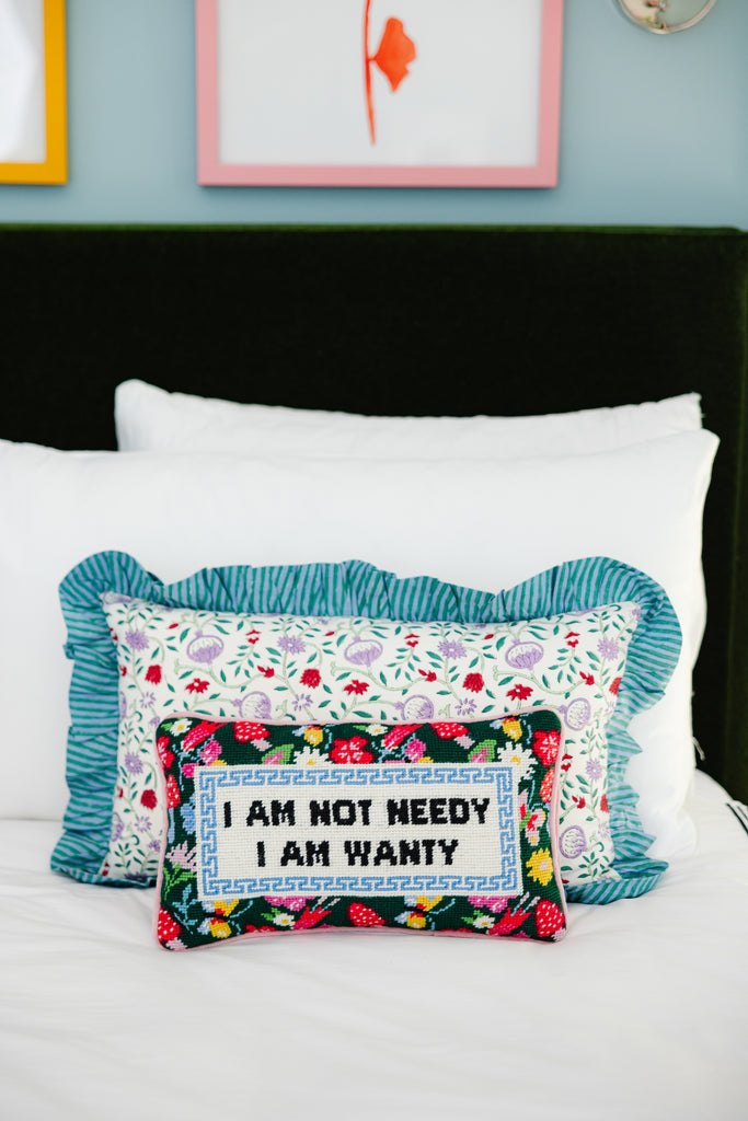 Furbish Studio - Reservations Needlepoint Pillow