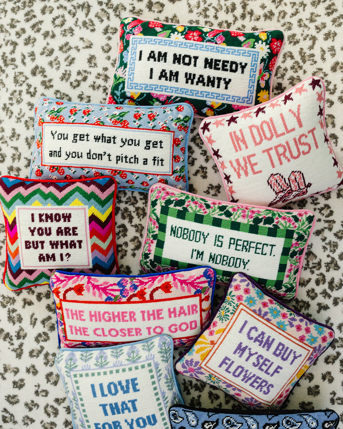 Trust Dolly Needlepoint Pillow - Furbish Studio
