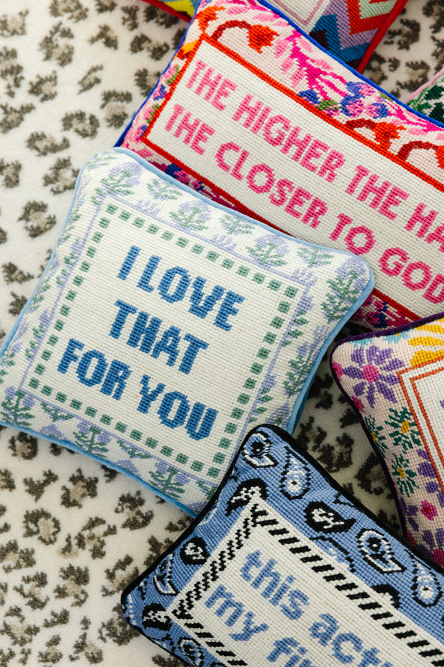 Love That for You Needlepoint Pillow - Furbish Studio