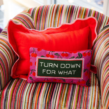 Turn Down Needlepoint Pillow - Furbish Studio