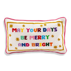 Merry & Bright Needlepoint Pillow - Furbish Studio