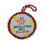 Needlepoint Ornament - Ducks in a Row - Furbish Studio