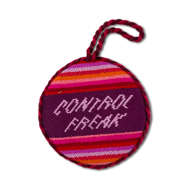 Needlepoint Ornament - Control Freak - Furbish Studio