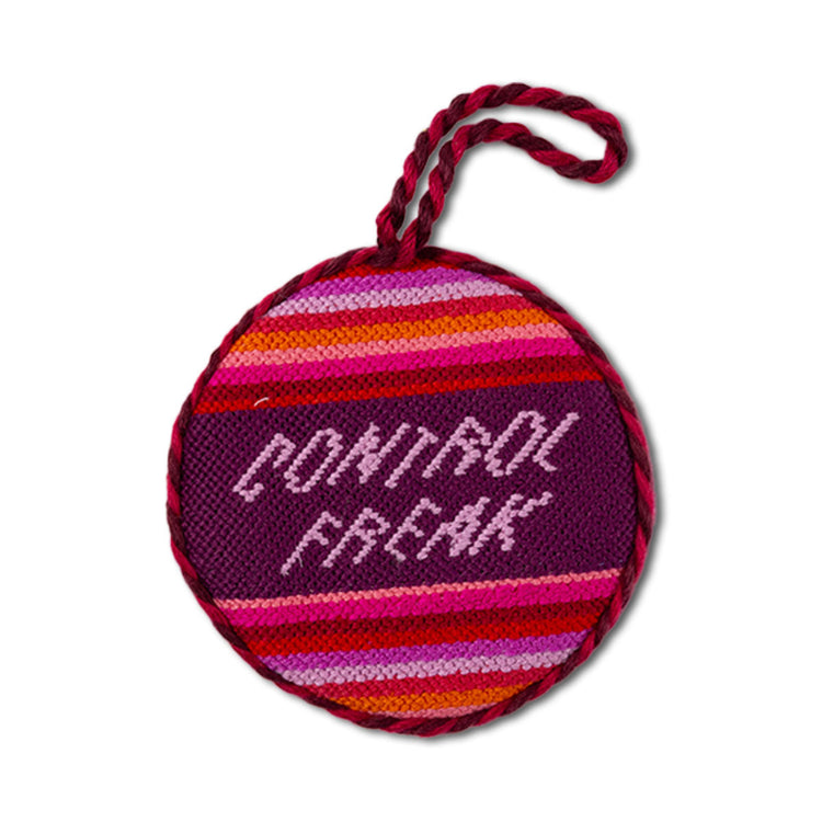Needlepoint Ornament - Control Freak - Furbish Studio